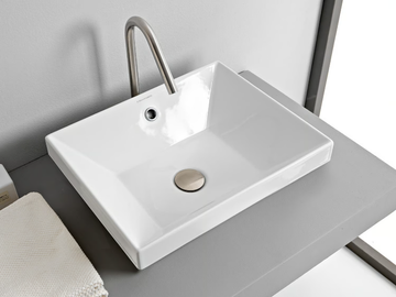 TEOREMA 2.0 - Inset rectangular ceramic washbasin by Scarabeo Ceramiche - view 2